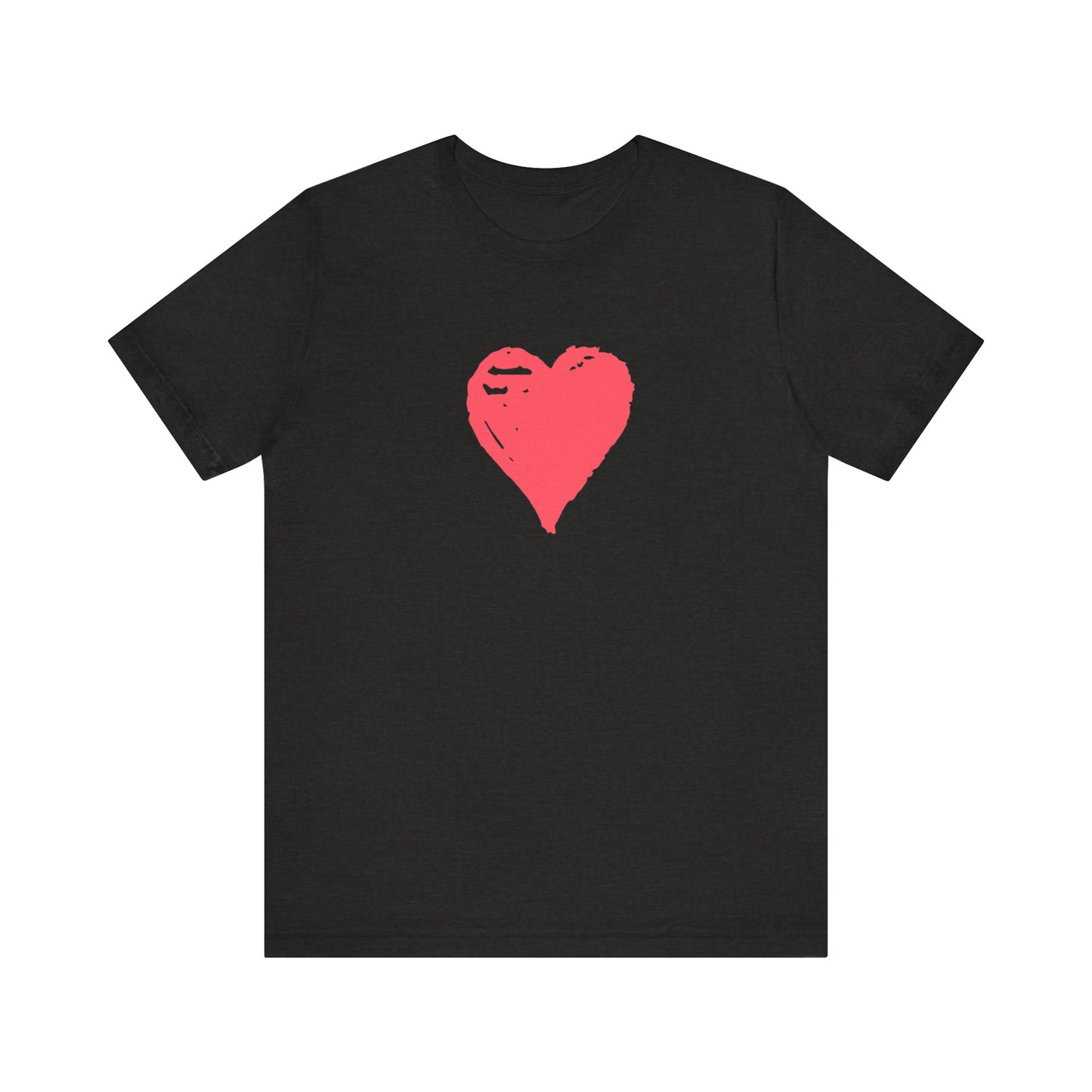 pink heart short sleeve t-shirt