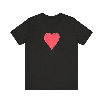 Pink Heart Short Sleeve T-Shirt