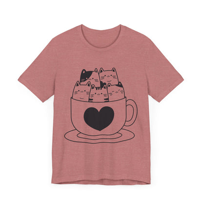 Cats In Cup Graphic T-Shirt