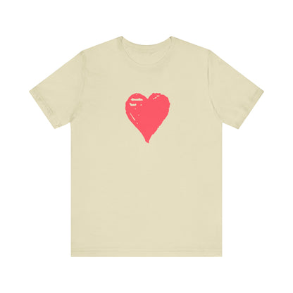 Pink Heart Short Sleeve T-Shirt