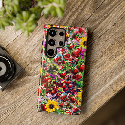 Strawberry Tough Cases For iPhone, Samsung & Google Pixel