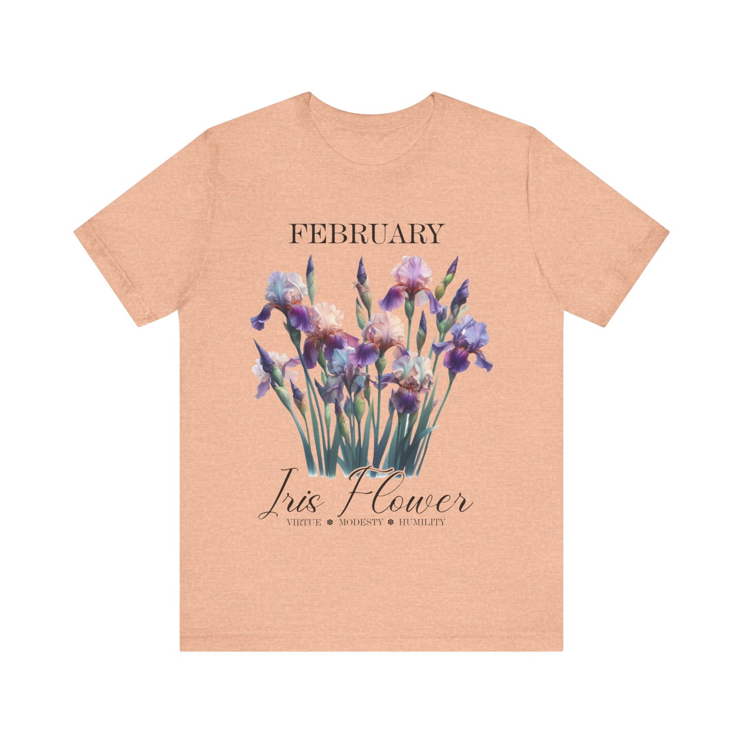 february iris flower t-shirt