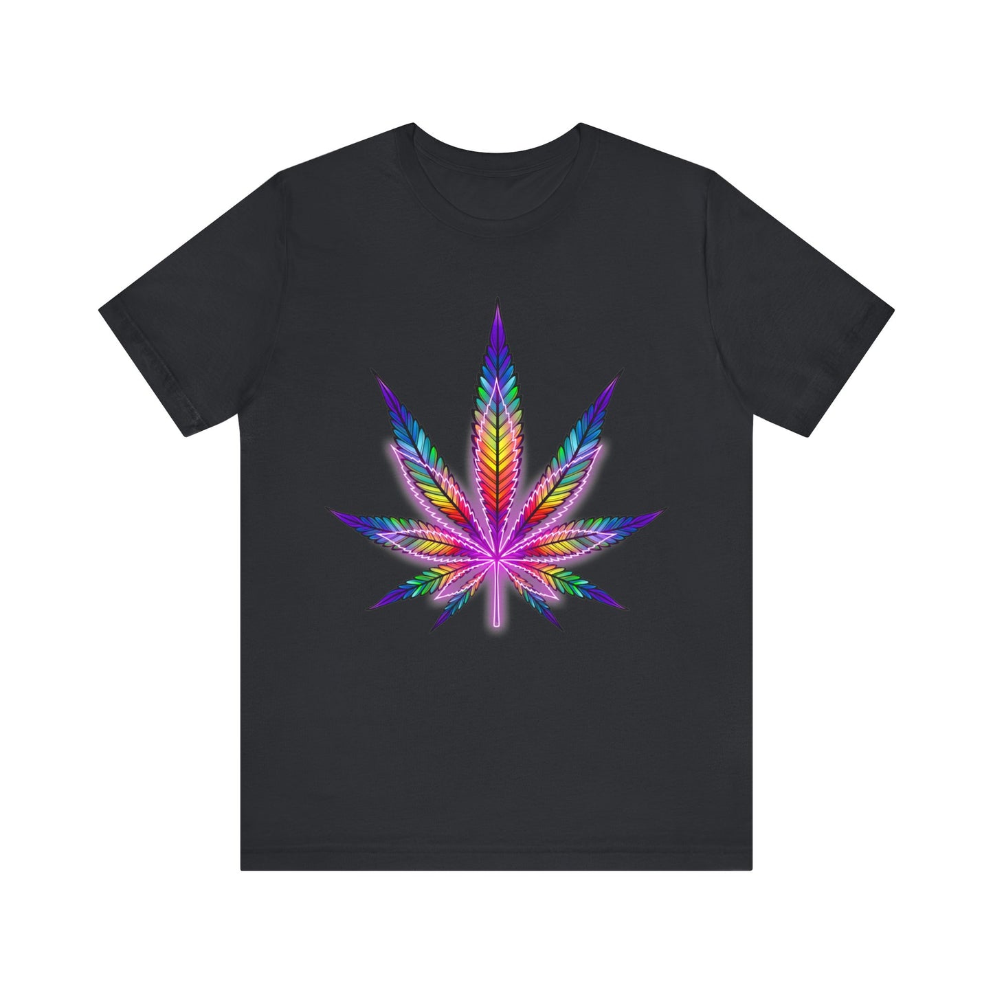 rainbow cannabis leaf t-shirt