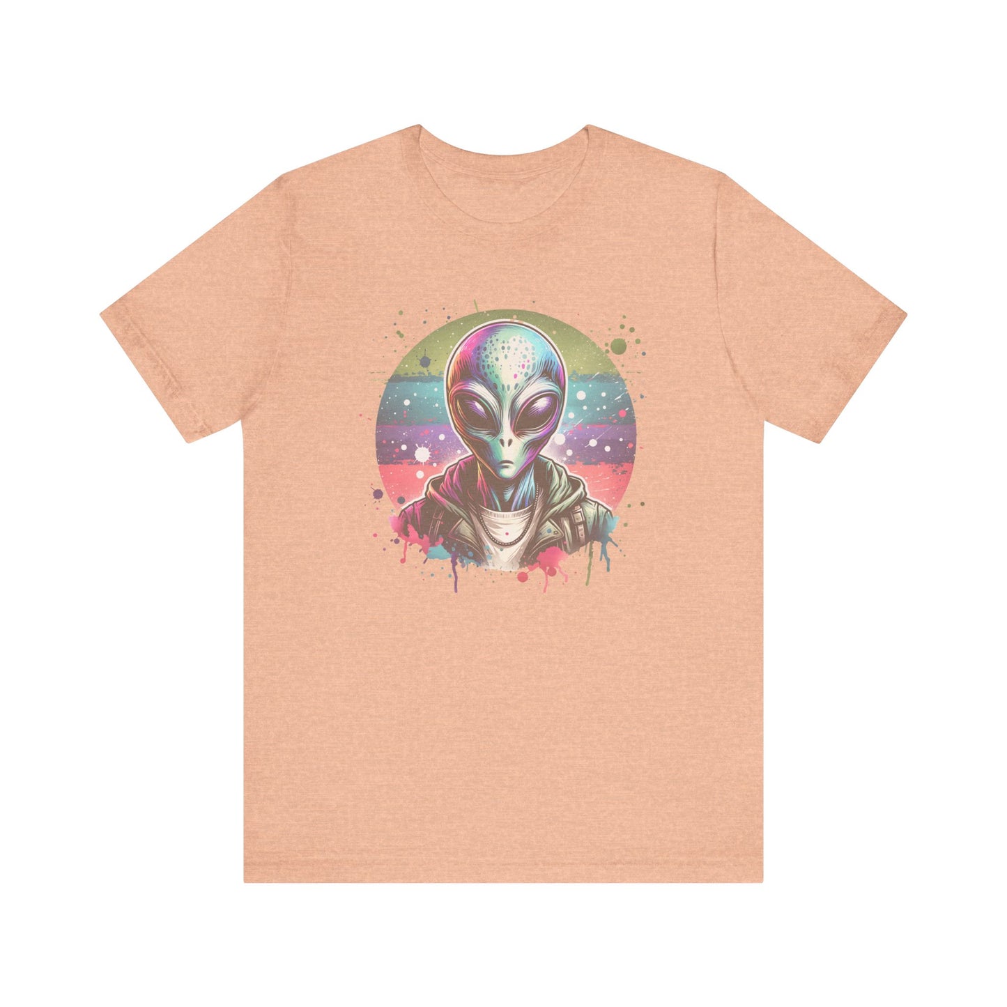 confused alien jersey short sleeve unisex tee