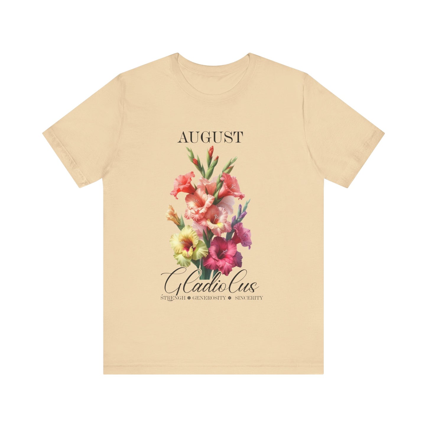 august gladiolus flowers t-shirt