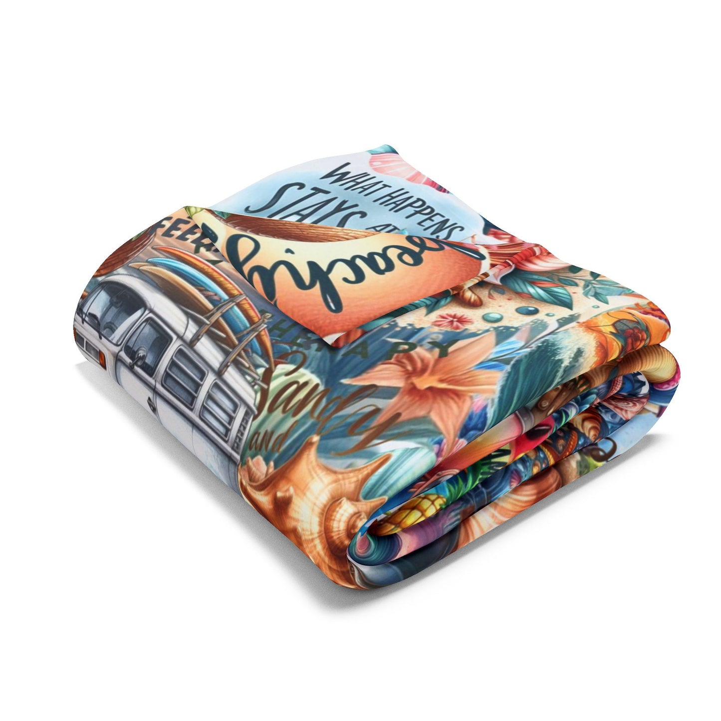 colorful graffiti art blanket