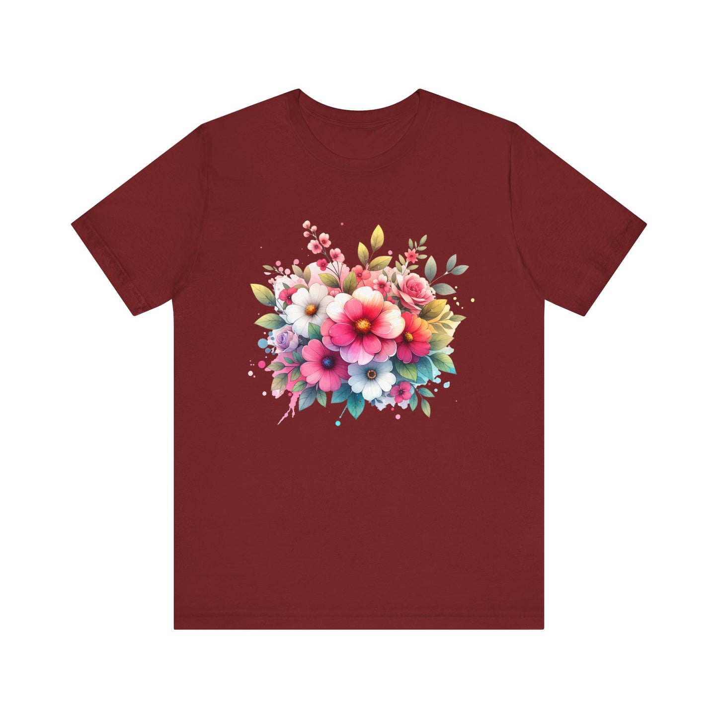 spring flower jersey short sleeve tee