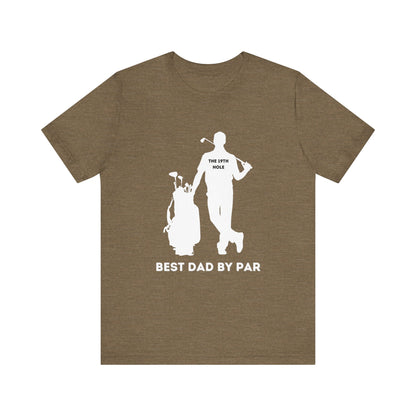 Best Dad By Par Jersey Short Sleeve Unisex Tee