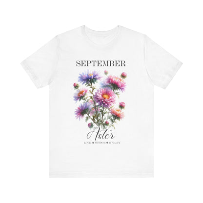 September Aster Flowers T-Shirt