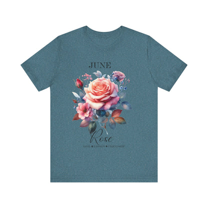 June Rose Flowers T-Shirt