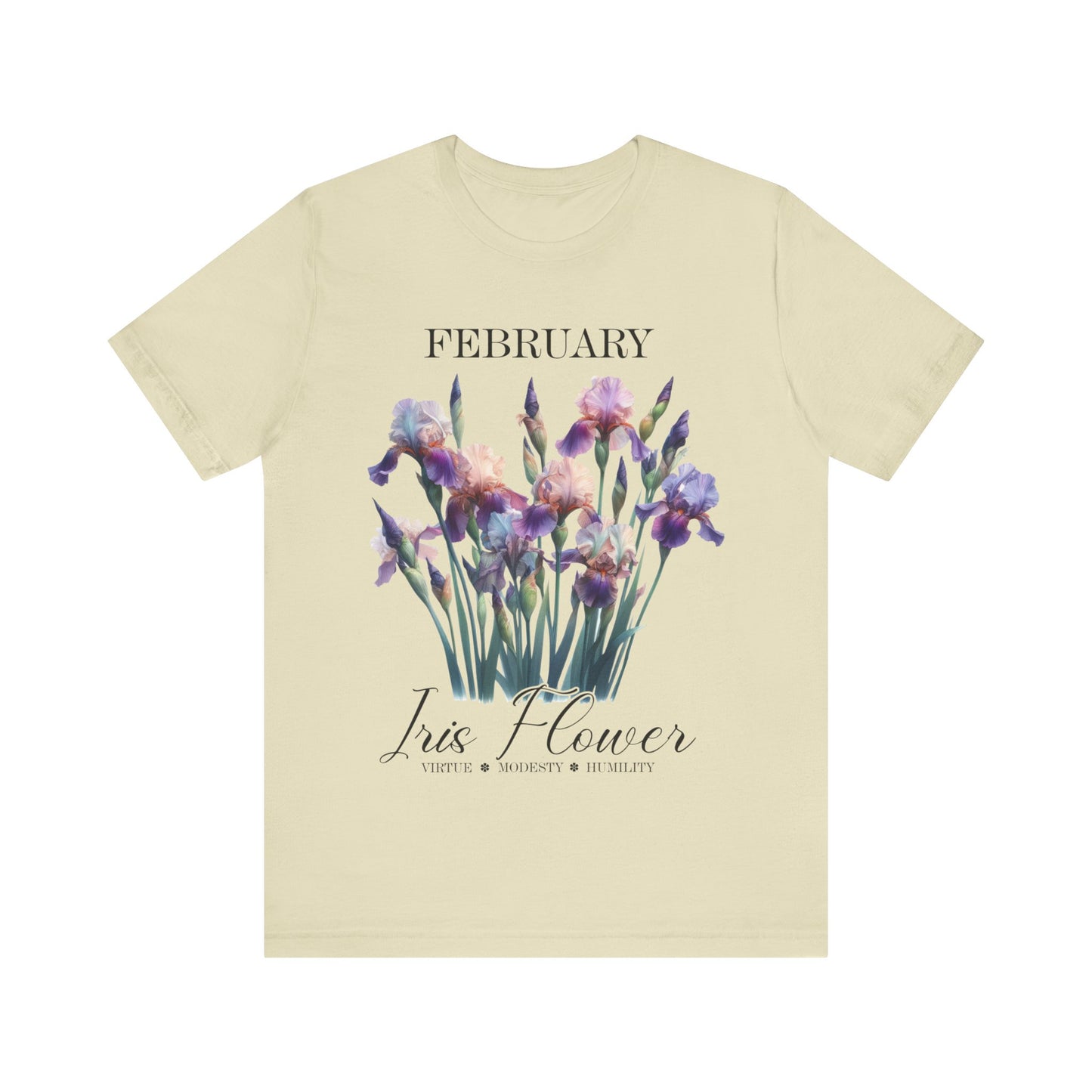 february iris flower t-shirt