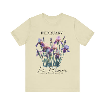 February Iris Flower T-Shirt