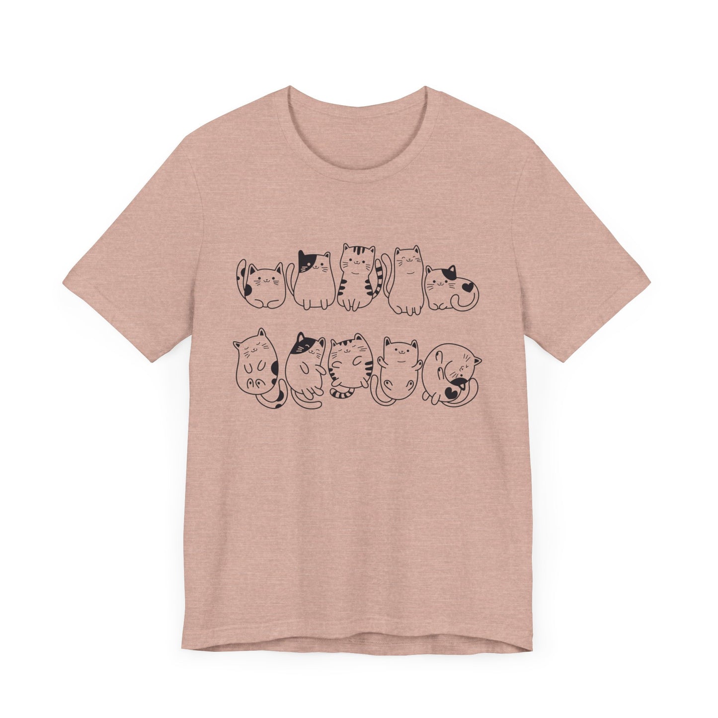 cat pattern t-shirt