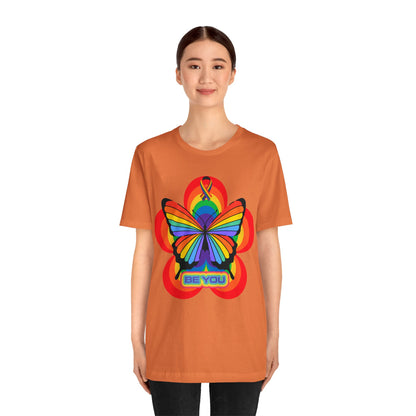 Rainbow Butterfly Unisex T-Shirts