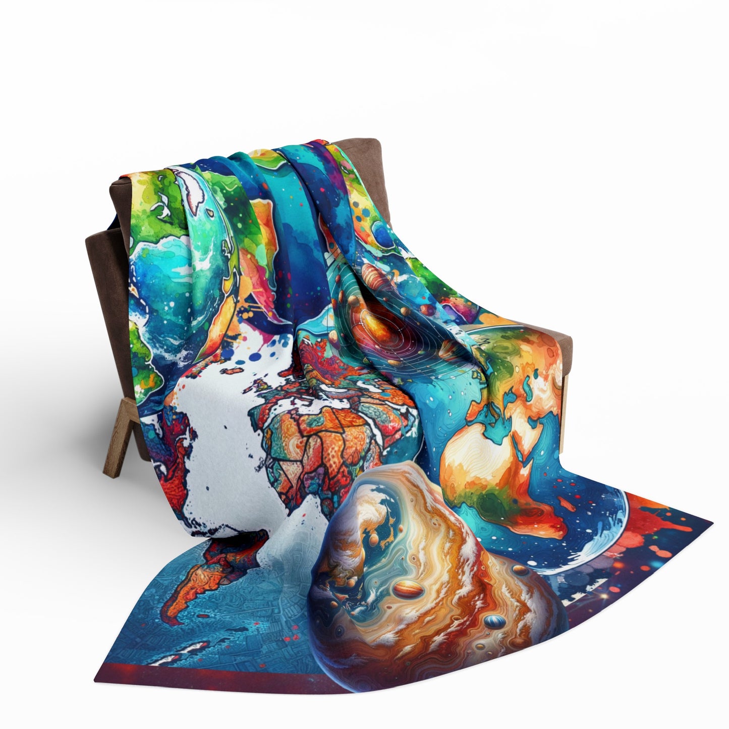 galaxy arctic fleece blanket