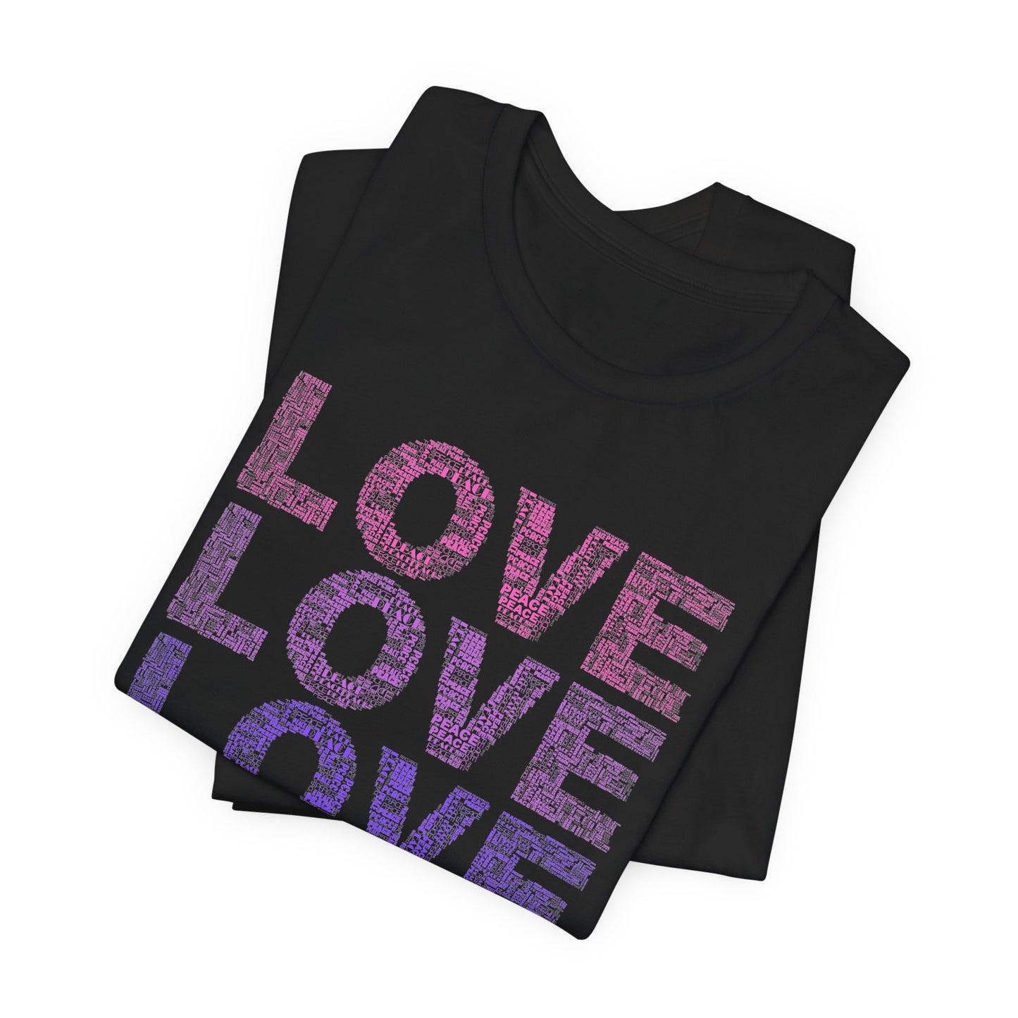 love printed unisex t-shirt