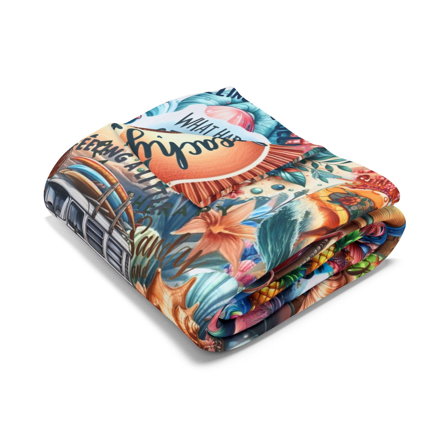 colorful graffiti art blanket