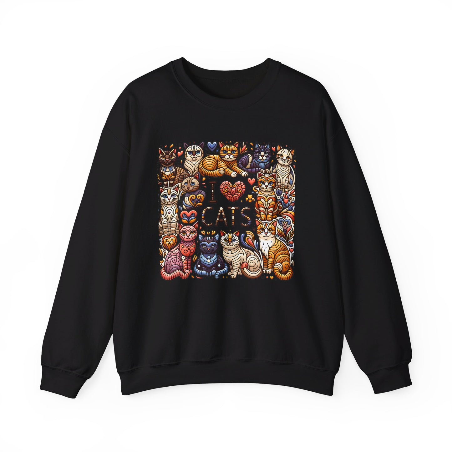 i love cat heavy blend™ crewneck sweatshirt