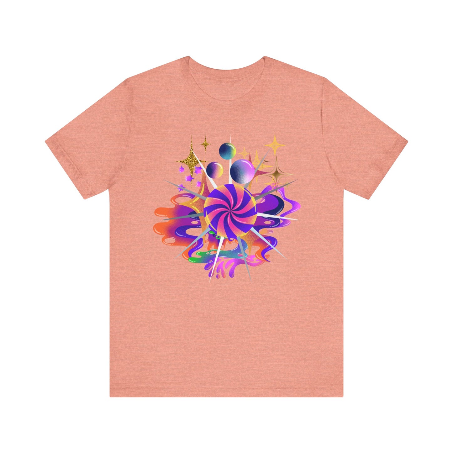 swirl lollypop design t-shirt