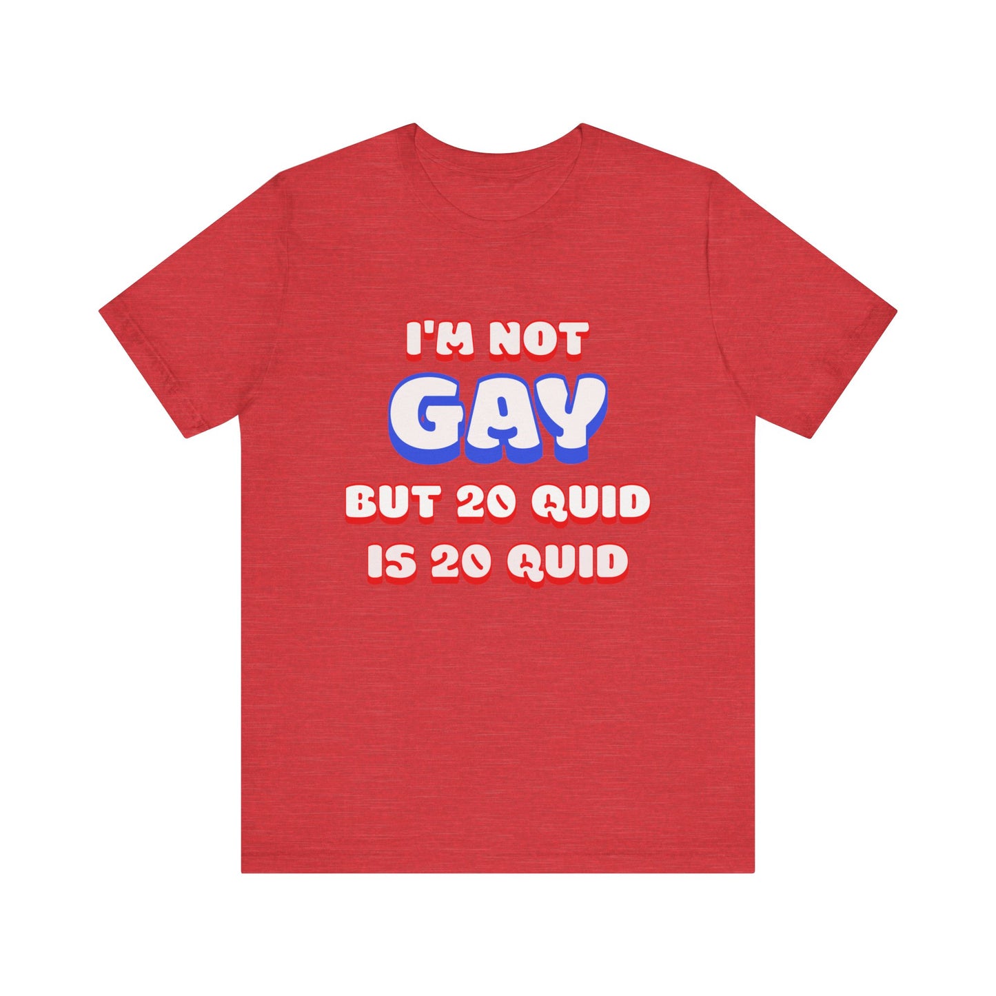 i'm not gay jersey short sleeve tee