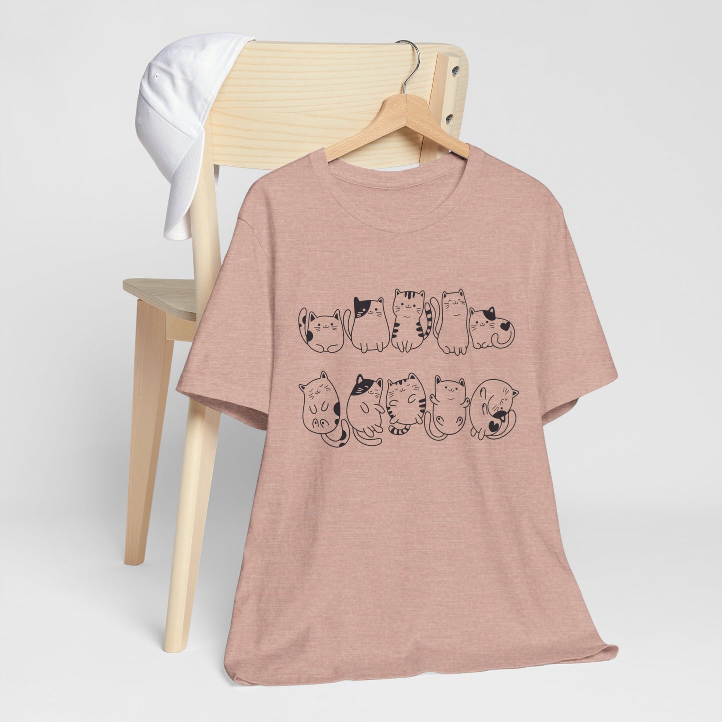 cat pattern t-shirt