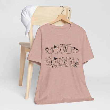 Cat Pattern T-Shirt