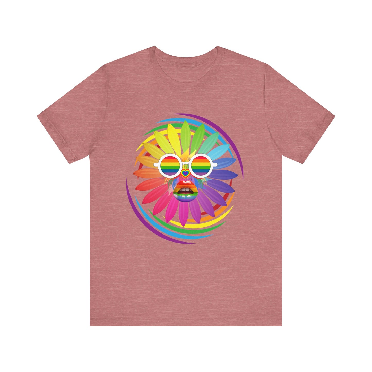 rainbow flower t-shirt