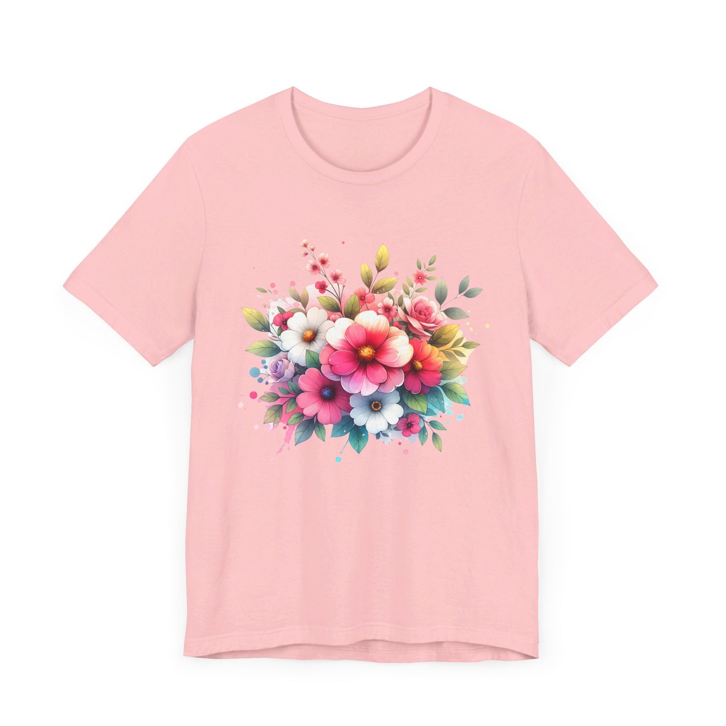 spring flower jersey short sleeve tee