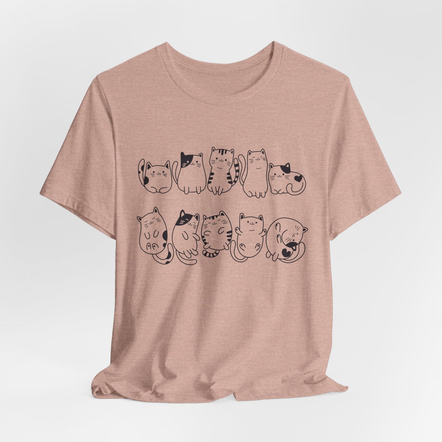 cat pattern t-shirt