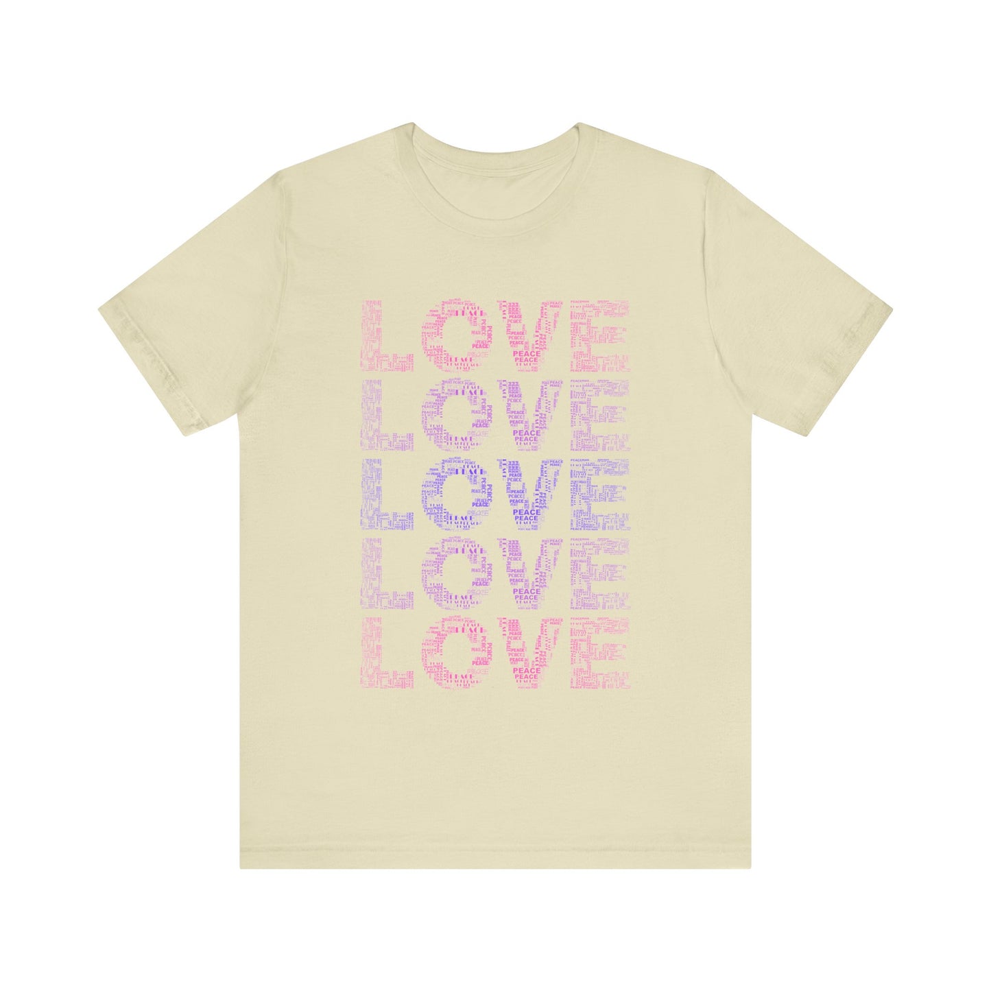 love printed unisex t-shirt