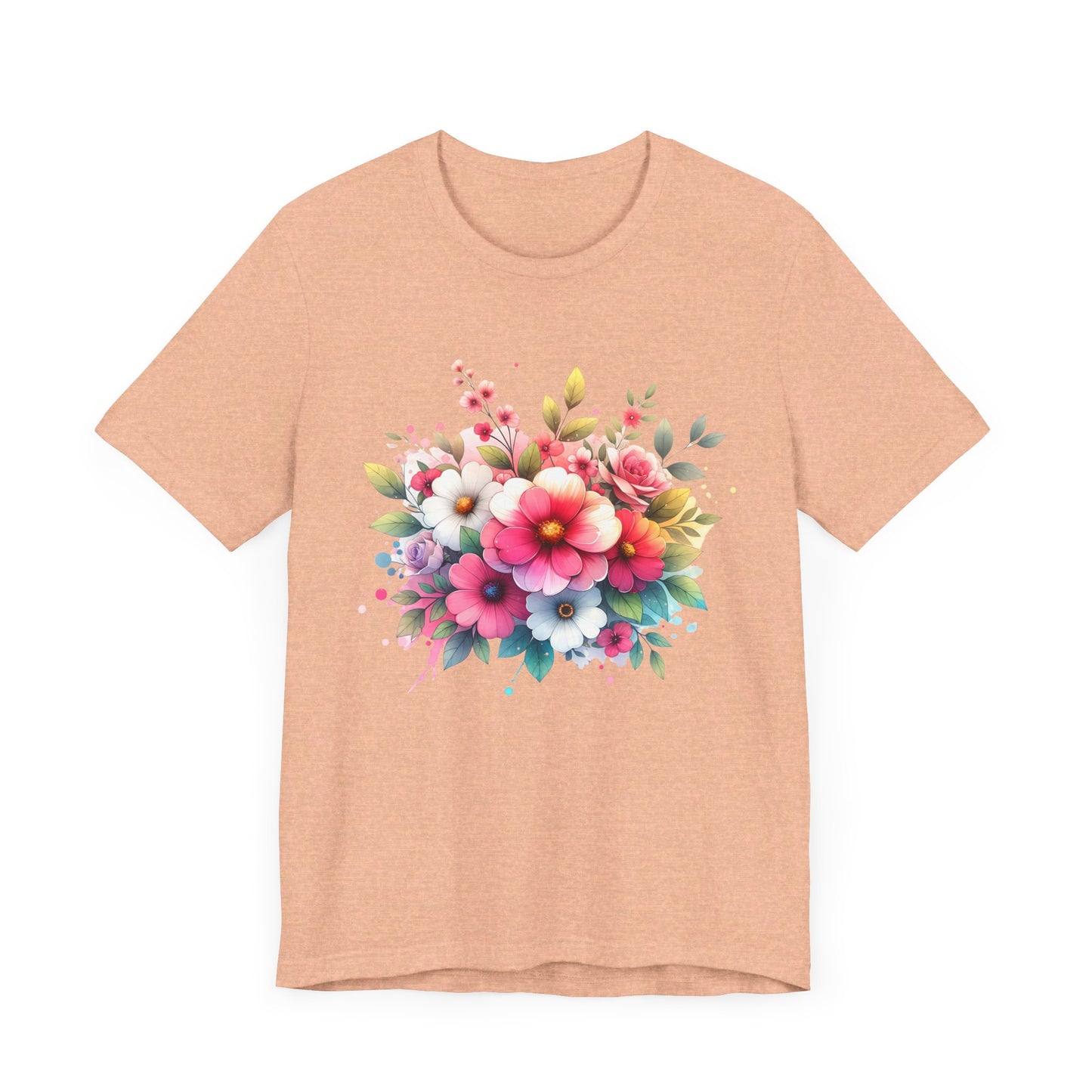 spring flower jersey short sleeve tee