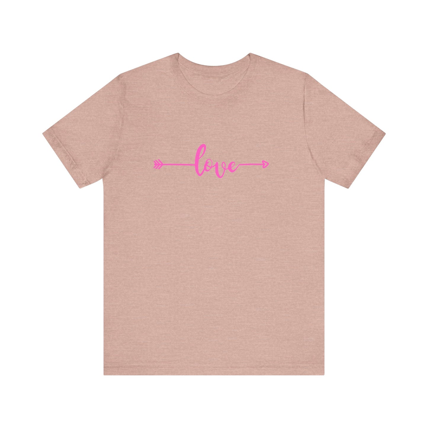 pink heart unisex t-shirt