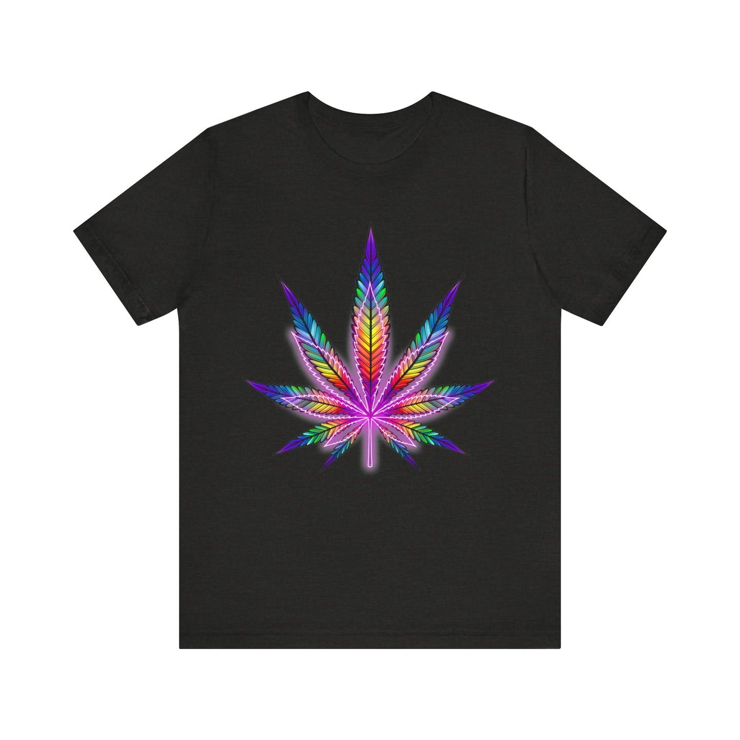 rainbow cannabis leaf t-shirt