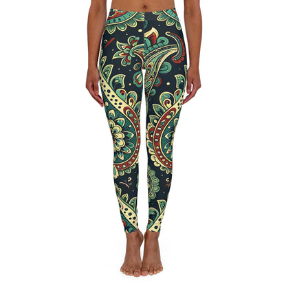 Paisley Women's Casual Spandex Leggings (AOP)