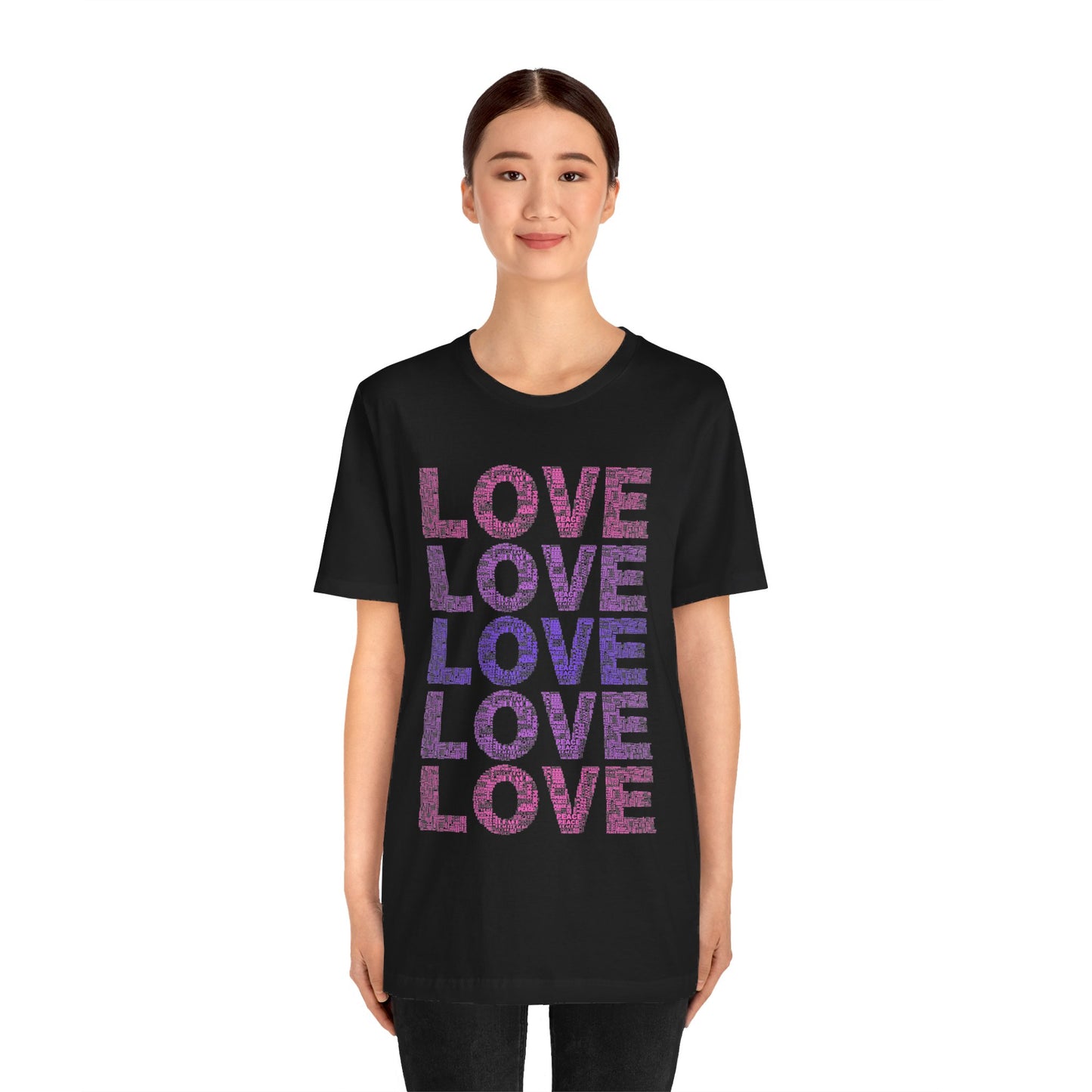 love printed unisex t-shirt