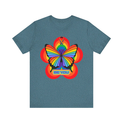 Rainbow Butterfly Unisex T-Shirts