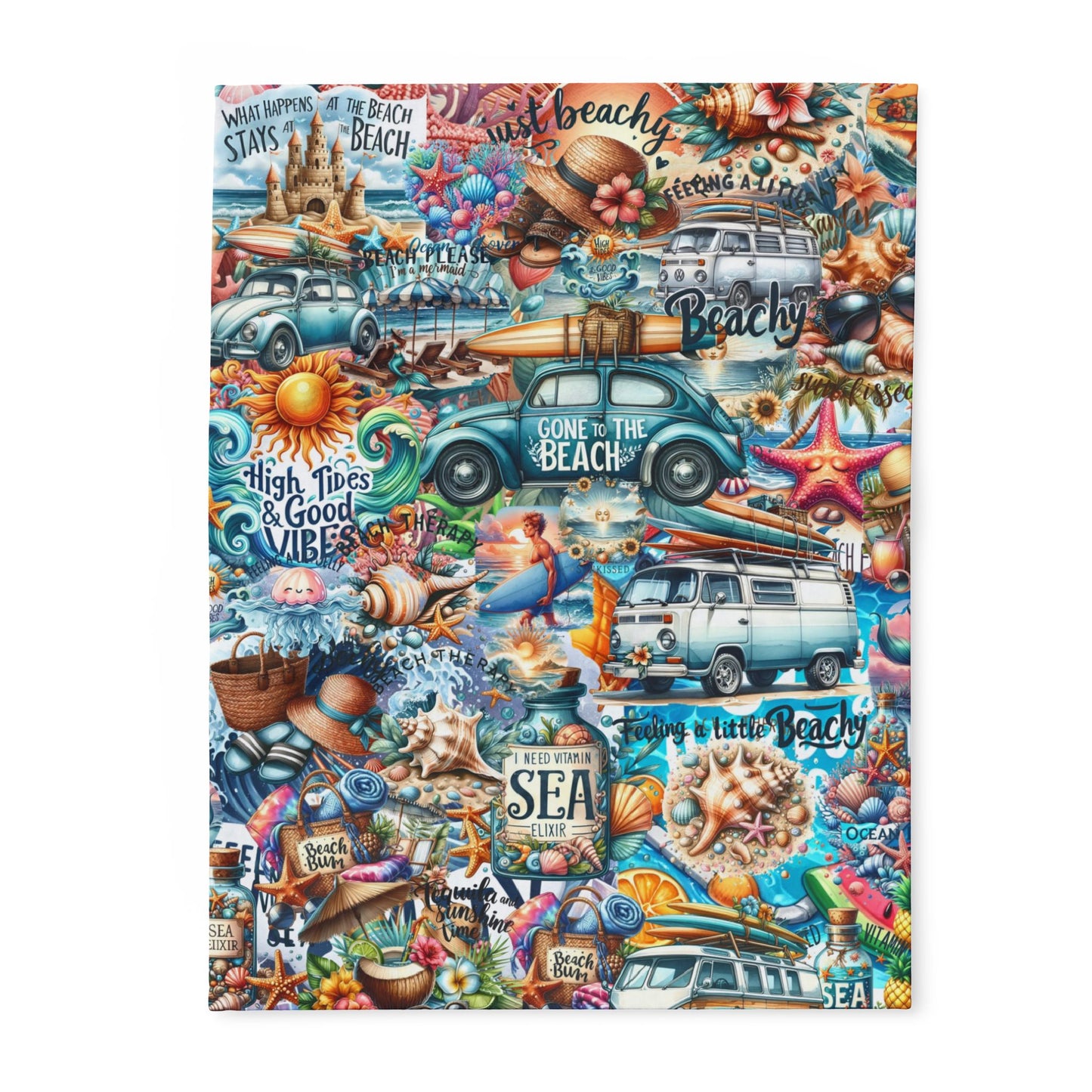 colorful graffiti art blanket