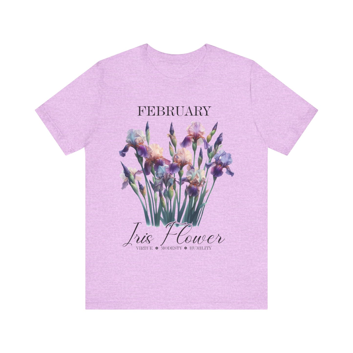 february iris flower t-shirt