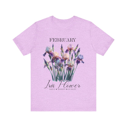 February Iris Flower T-Shirt