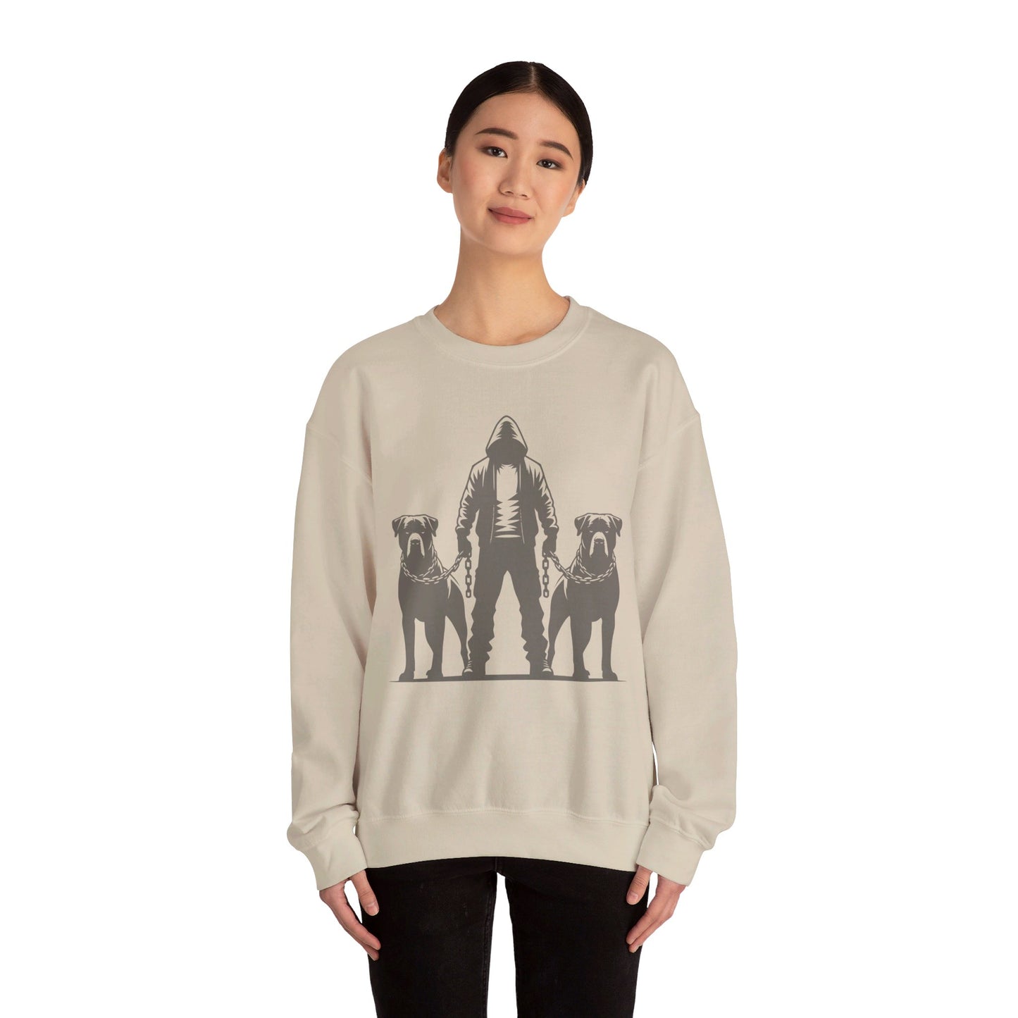 unleash the dogs heavy blend™ crewneck sweatshirt