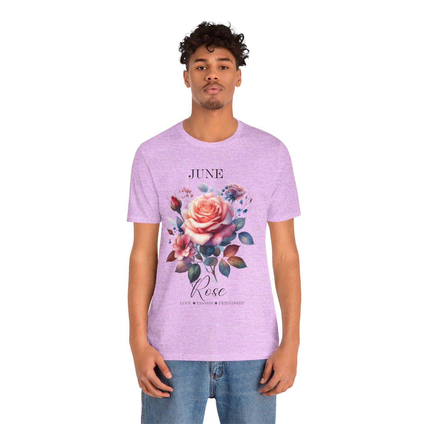 june rose flowers t-shirt