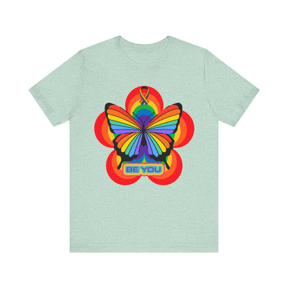 Rainbow Butterfly Unisex T-Shirts