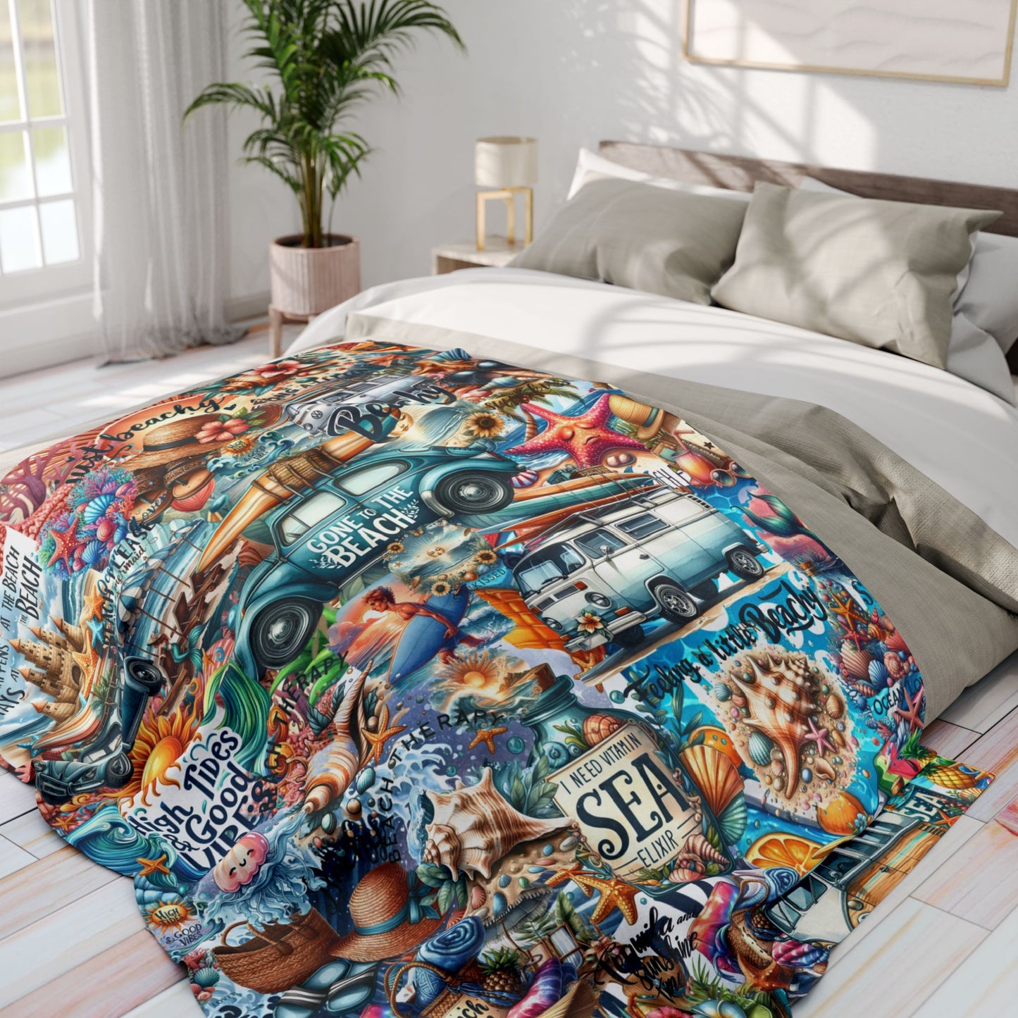 colorful graffiti art blanket