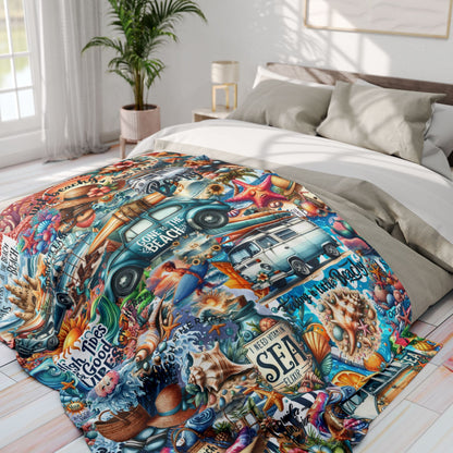 Colorful Graffiti Art Blanket