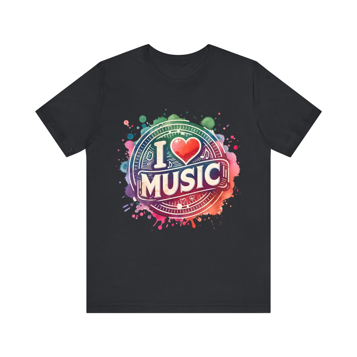 love music heart t-shirt