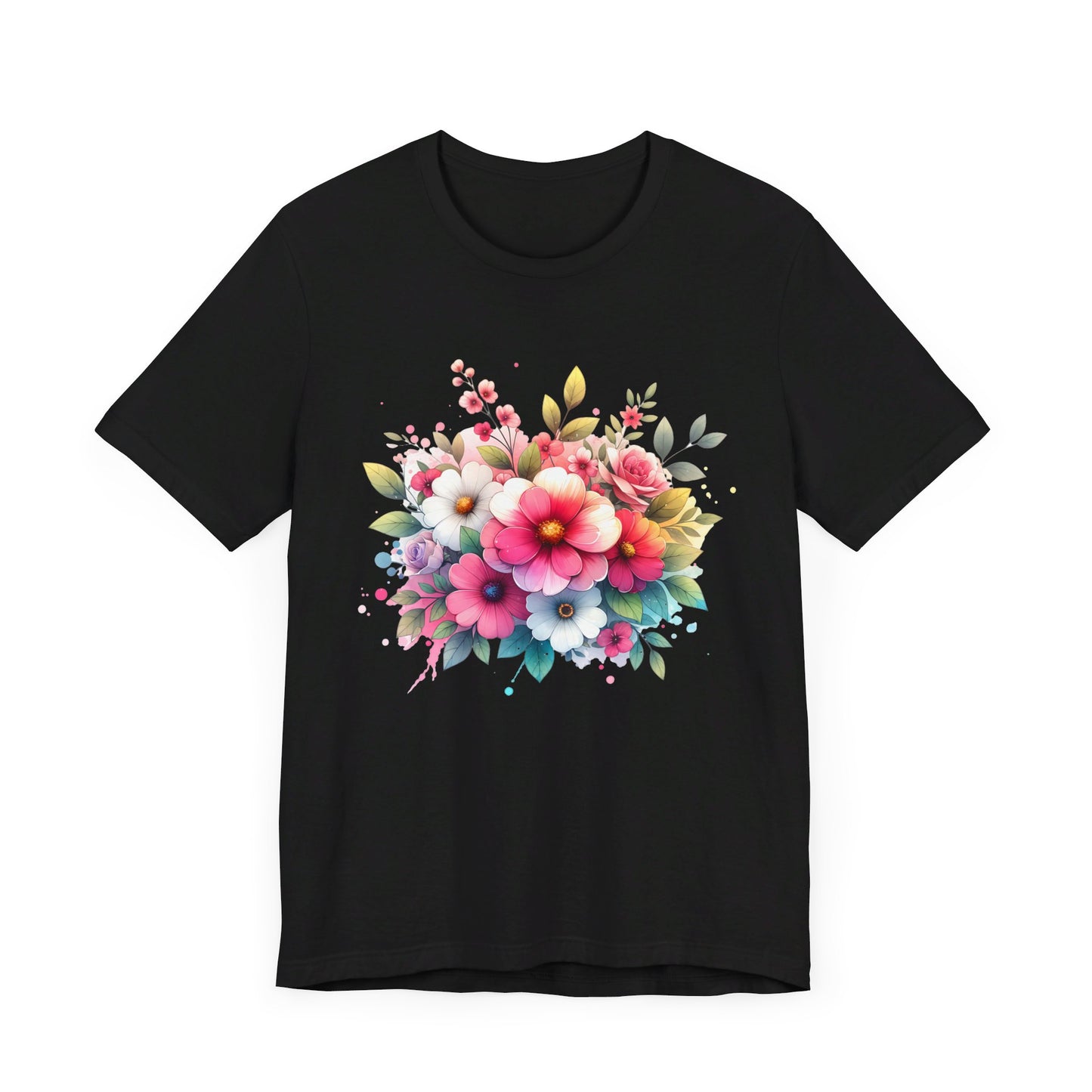 spring flower jersey short sleeve tee