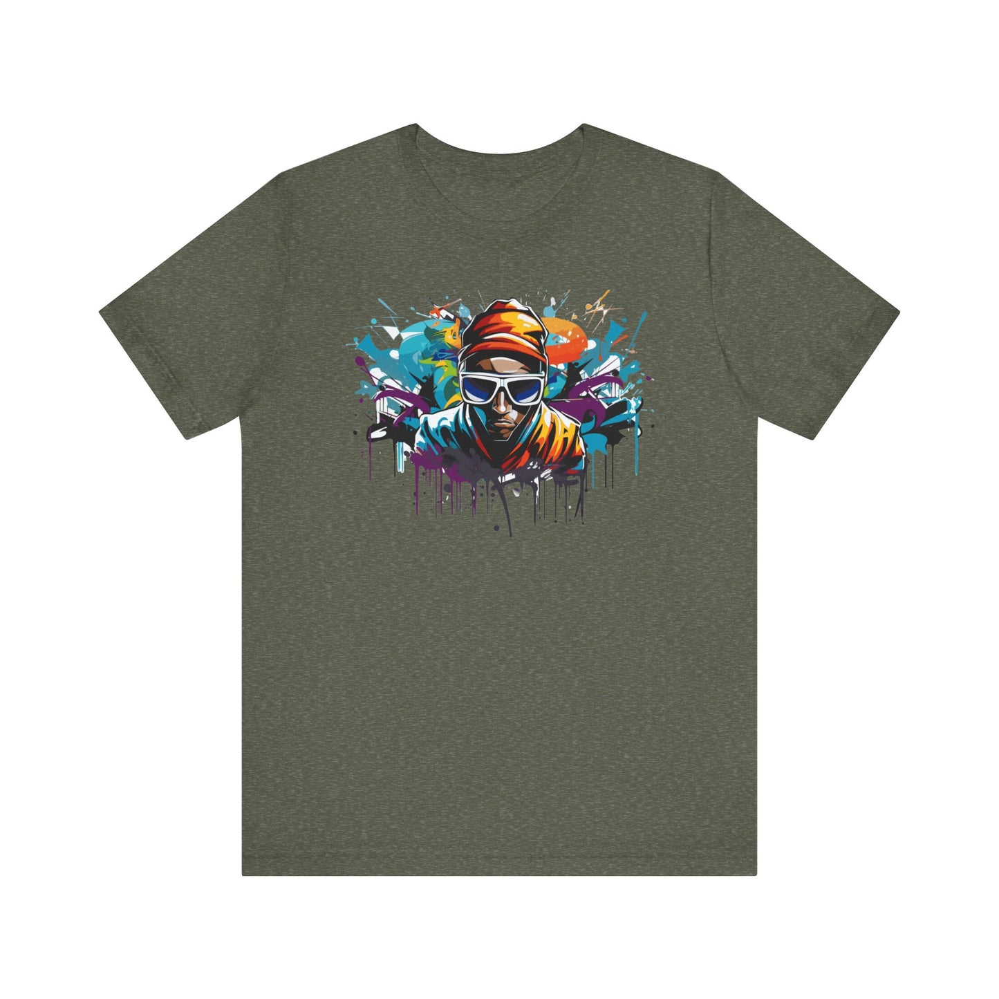 colorful urban streetwear t-shirt