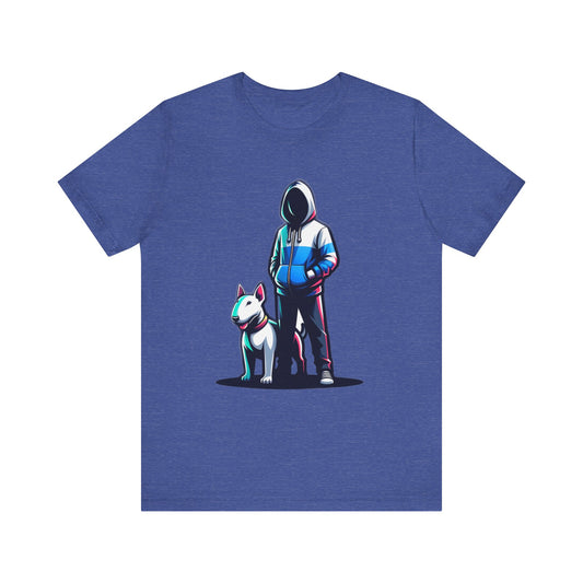 Puppy with Boy Unisex Jersey Short Sleeve Tee