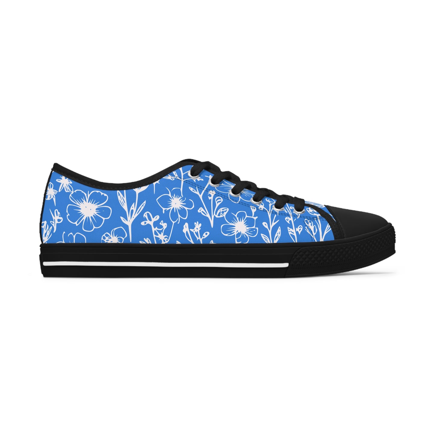 blue and white women's low top sneakers