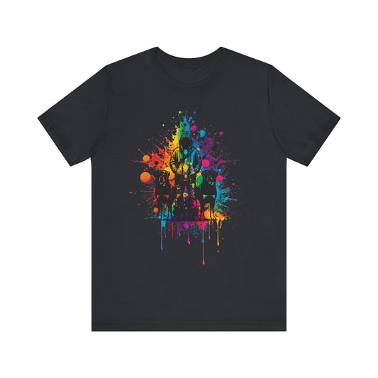 Colorful Paint Splatter T-Shirt